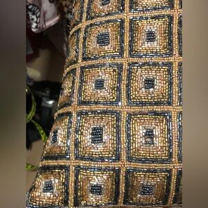 7.2LBStunning & Absolutely Gorgeous, 2Fully Front Beaded Decorative Pillowcases